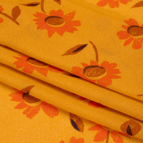 Mood Exclusive Yellow Ochre Dear Dahlia Viscose Georgette