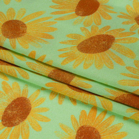 Mood Exclusive Bright Mint Bit of Sun Viscose Georgette