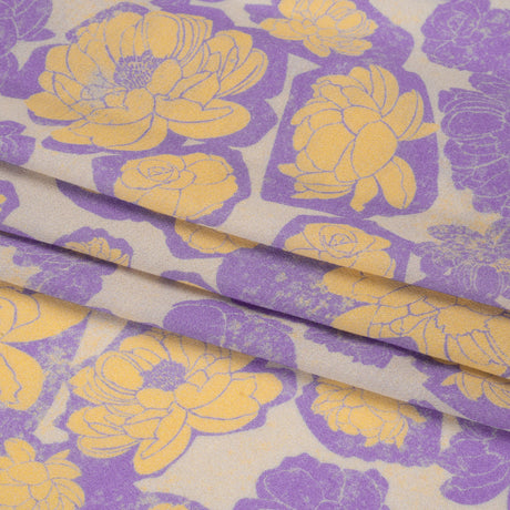 Mood Exclusive Lavender Flowering Floor Viscose Georgette