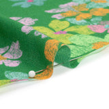 Mood Exclusive Green Flirt with Flowers Viscose Georgette