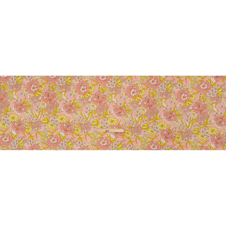 Mood Exclusive Pink Cherry Blossom Lessons Stretch Polyester Seersucker