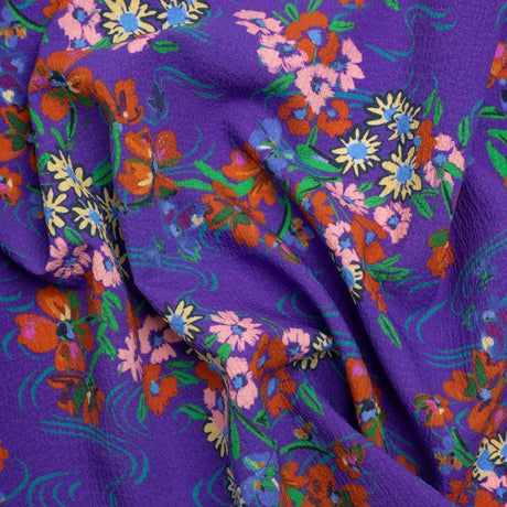 Mood Exclusive Sweets to the Sweet Stretch Polyester Seersucker