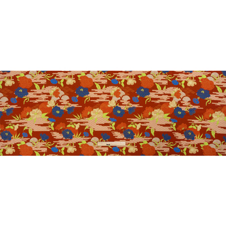 Mood Exclusive Yellow Skyfall Garden Stretch Polyester Seersucker