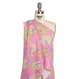 Mood Exclusive Pink Goodness Gardens Stretch Polyester Seersucker