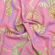 Mood Exclusive Pink Goodness Gardens Stretch Polyester Seersucker
