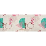 Mood Exclusive Cream Calligraph Creator Stretch Polyester Seersucker