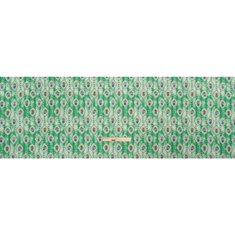 Mood Exclusive Green Peaceful Trees Stretch Polyester Seersucker