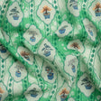 Mood Exclusive Green Peaceful Trees Stretch Polyester Seersucker