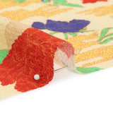 Mood Exclusive Rust Skyfall Garden Stretch Polyester Seersucker