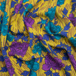 Mood Exclusive Yellow Through the Rain Stretch Polyester Seersucker