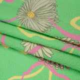 Mood Exclusive Green Goodness Gardens Stretch Polyester Seersucker