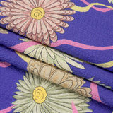 Mood Exclusive Blue Goodness Gardens Stretch Polyester Seersucker