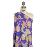 Mood Exclusive Blue Goodness Gardens Stretch Polyester Seersucker