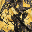 Linen and Rayon Woven Print - Black and Yellow Floral - Mood Exclusive Fossilized Memories