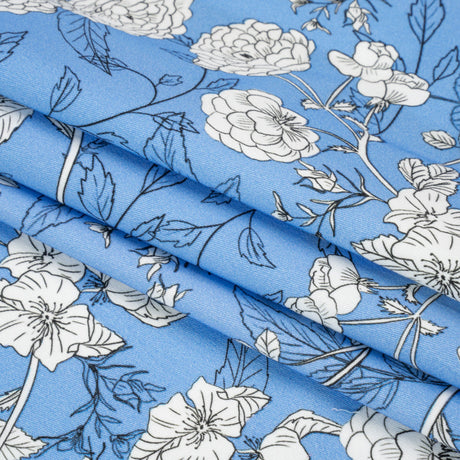 Mood Exclusive Nothin' But Blue Skies Stretch Brushed Cotton Twill