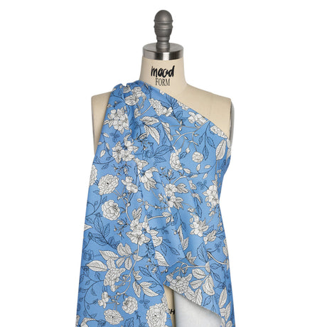 Mood Exclusive Nothin' But Blue Skies Stretch Brushed Cotton Twill
