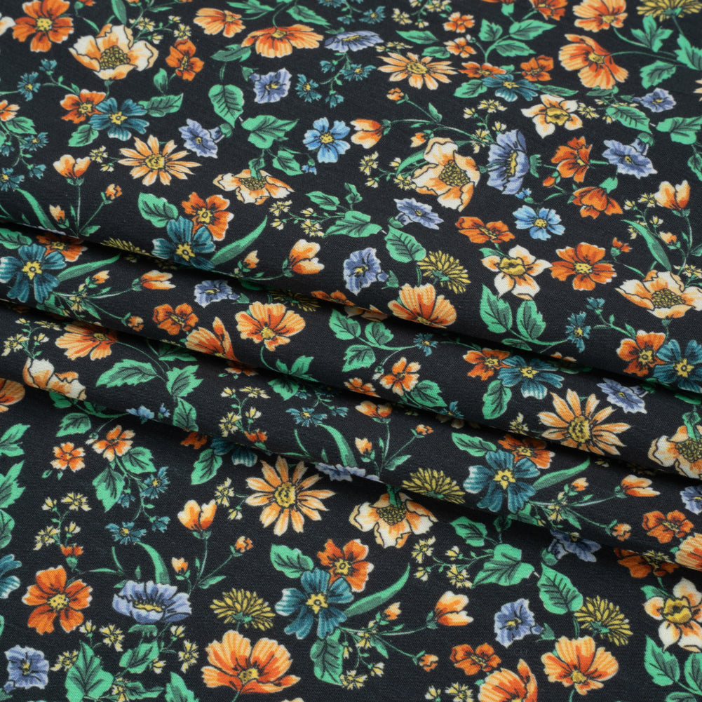 Mood Exclusive Picking Poppies Cotton Poplin
