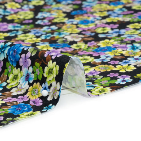 Mood Exclusive Electric Elegance Stretch Brushed Cotton Twill