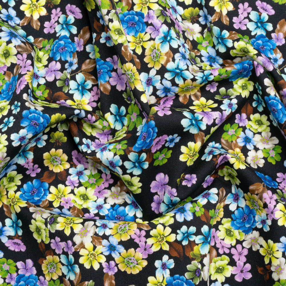 Mood Exclusive Electric Elegance Stretch Brushed Cotton Twill