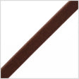 0.625" Brown Nylon Velvet Ribbon