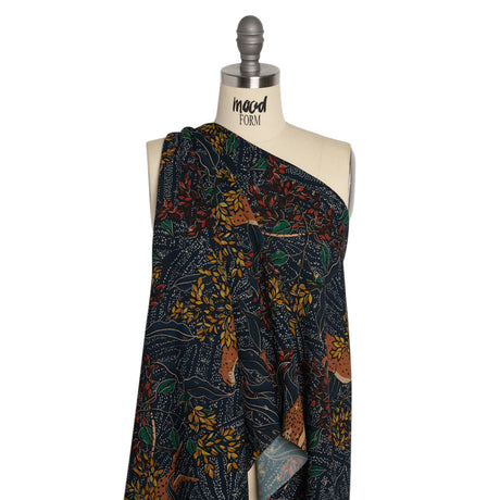 Mood Exclusive Poised to Pounce Metallic Dotted Crinkled Viscose Crepe