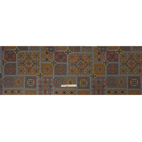 Mood Exclusive Ochre Basilica Bella Metallic Dotted Crinkled Viscose Crepe
