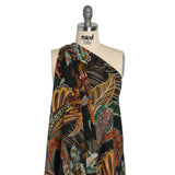 Mood Exclusive To the Tropics Metallic Dotted Crinkled Viscose Crepe