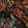 Mood Exclusive To the Tropics Metallic Dotted Crinkled Viscose Crepe