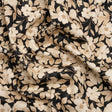 Brushed Stretch Cotton Twill Print - Black and Cream Floral - Mood Exclusive Moon-Calm Meeting