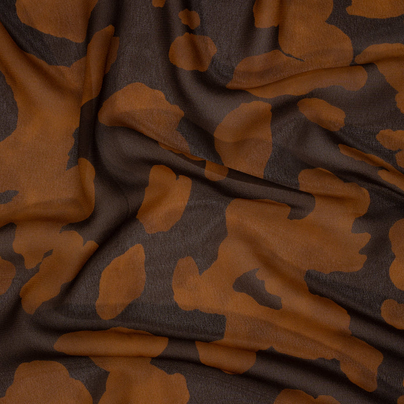 Mood Exclusive Brown Clouded Kingdom Viscose Georgette