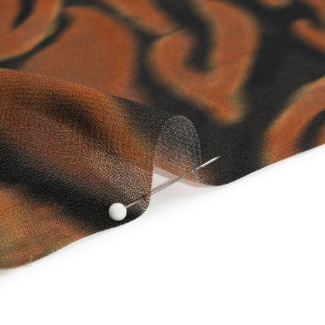 Mood Exclusive Brown Monarch Madness Viscose Georgette