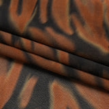 Mood Exclusive Brown Monarch Madness Viscose Georgette