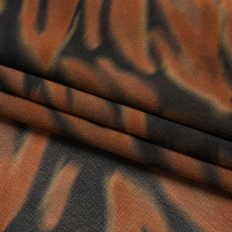 Mood Exclusive Brown Monarch Madness Viscose Georgette