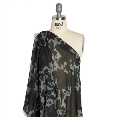 Mood Exclusive Gray Back to Zanzibar Viscose Georgette