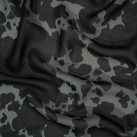 Mood Exclusive Gray Back to Zanzibar Viscose Georgette