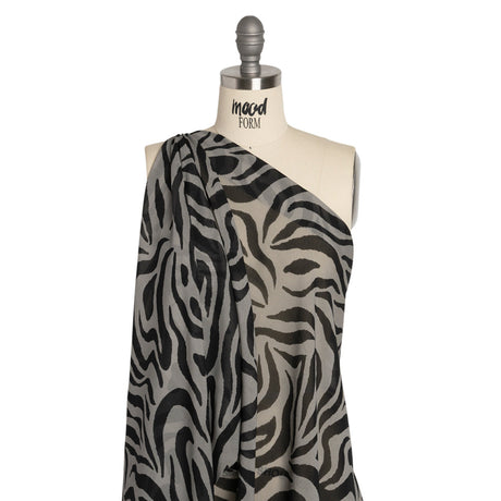 Mood Exclusive Black Nightfall in Namibia Viscose Georgette