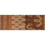 Sustainable Viscose Crepe Print - Brown and Beige Ikat Abstract - Mood Exclusive Woodgrain Test