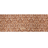 Sustainable Viscose Crepe Print - Beige, Burgundy and Orange Floral Damask - Mood Exclusive Pieces into Place