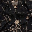 Sustainable Viscose Crepe Print - Black and Cream Flower Vases - Mood Exclusive Persephone's Treasures