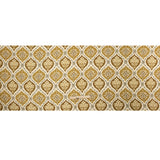 Sustainable Viscose Crepe Print - Golden Olive and Beige Floral Ogees - Mood Exclusive Salem Surroundings