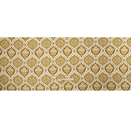 Sustainable Viscose Crepe Print - Golden Olive and Beige Floral Ogees - Mood Exclusive Salem Surroundings