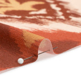 Sustainable Viscose Crepe Print - Cream, Red and Yellow Ikat Diamonds - Mood Exclusive Pressed Peonies