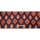 Sustainable Viscose Crepe Print - Navy, Red and Yellow Ikat Diamonds - Mood Exclusive Pressed Peonies