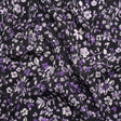 Sustainable Viscose Woven Print - Purple and Black Floral - Mood Exclusive Wicked Wildflowers