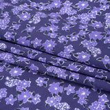 Sustainable Viscose Woven Print - Purple Floral - Mood Exclusive Fields at Moher