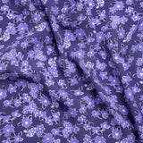 Sustainable Viscose Woven Print - Purple Floral - Mood Exclusive Fields at Moher