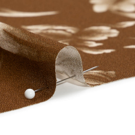 Mood Exclusive Brown Lyme Park Viscose Crepe