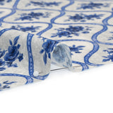 Mood Exclusive Blue Remembering Rosie Viscose Crepe