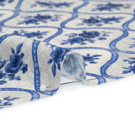 Mood Exclusive Blue Remembering Rosie Viscose Crepe