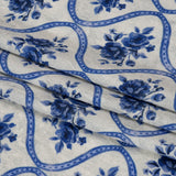 Mood Exclusive Blue Remembering Rosie Viscose Crepe